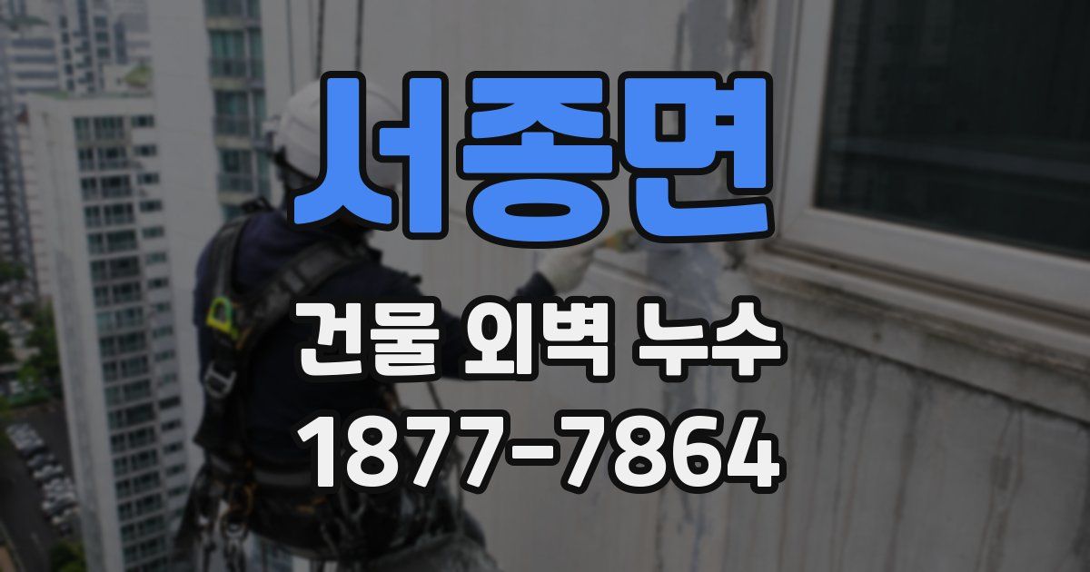 서종면 건물 외벽 누수