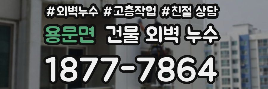 용문면 건물 외벽 누수