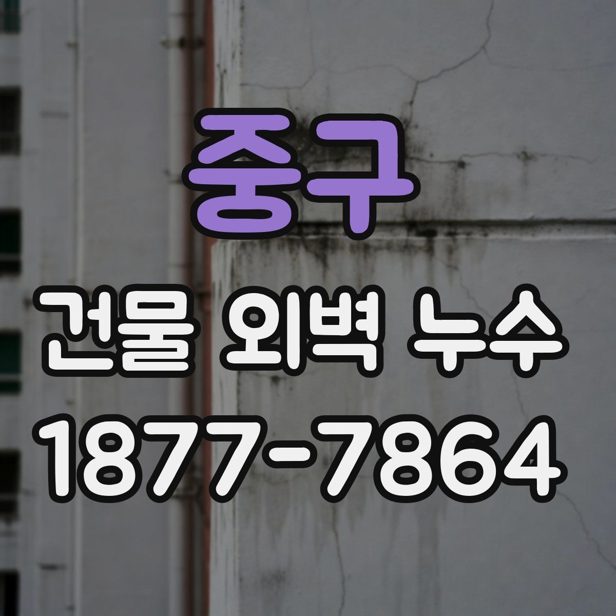 중구 건물 외벽 누수