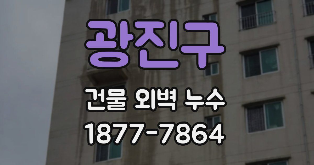 광진구 건물 외벽 누수