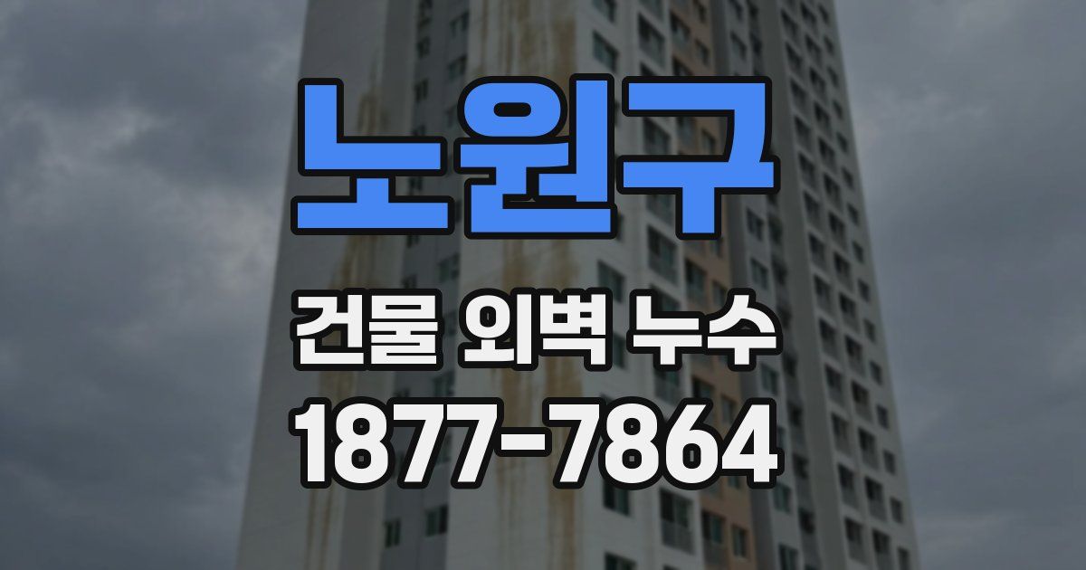 노원구 건물 외벽 누수