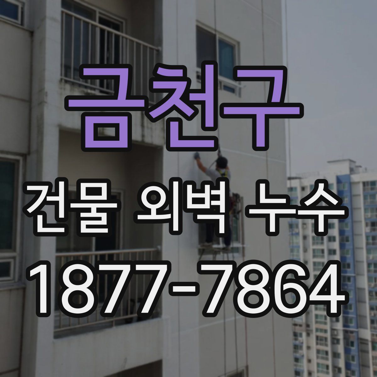 금천구 건물 외벽 누수