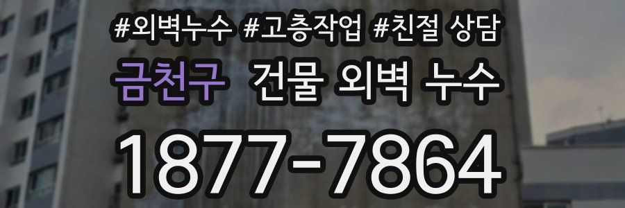 금천구 건물 외벽 누수