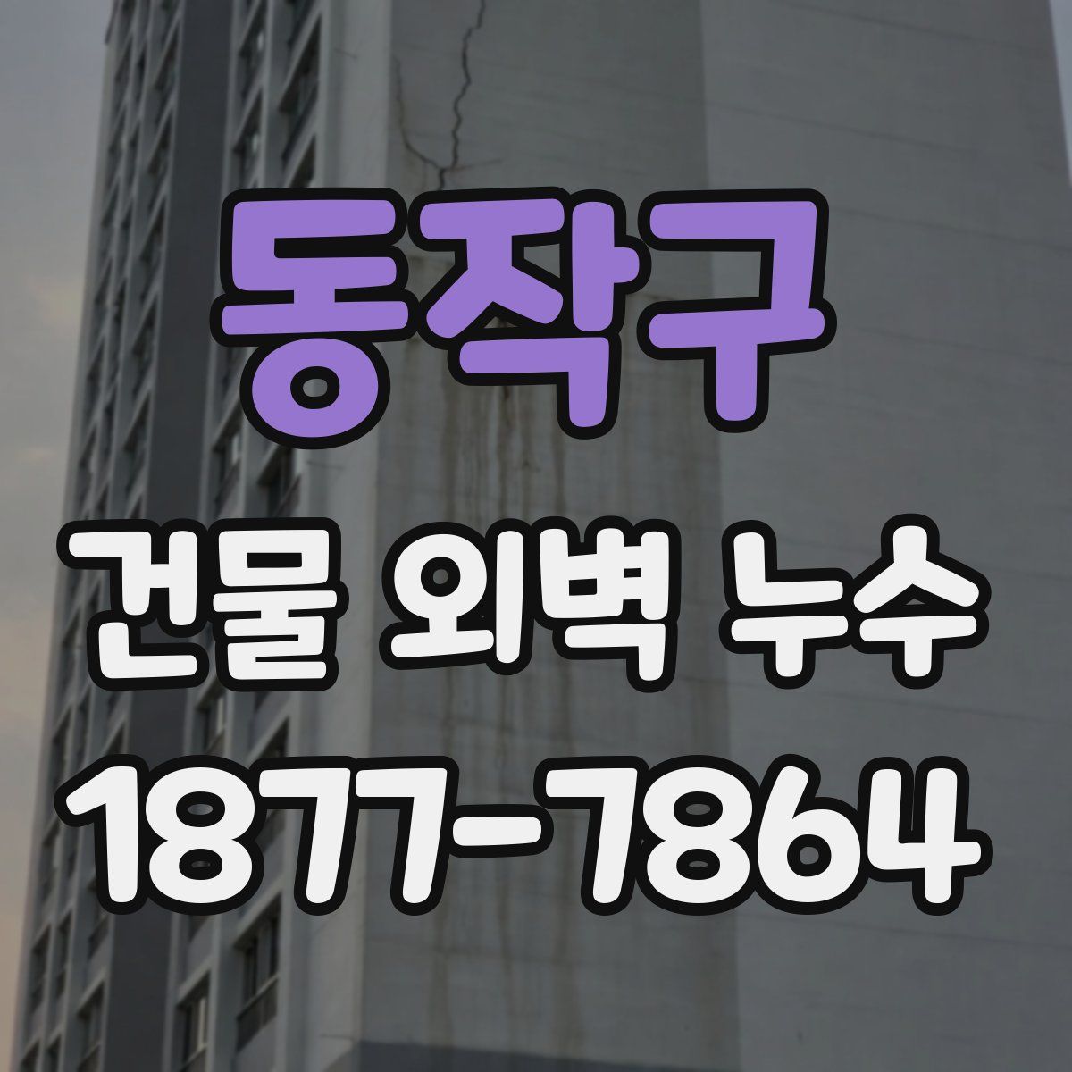 동작구 건물 외벽 누수