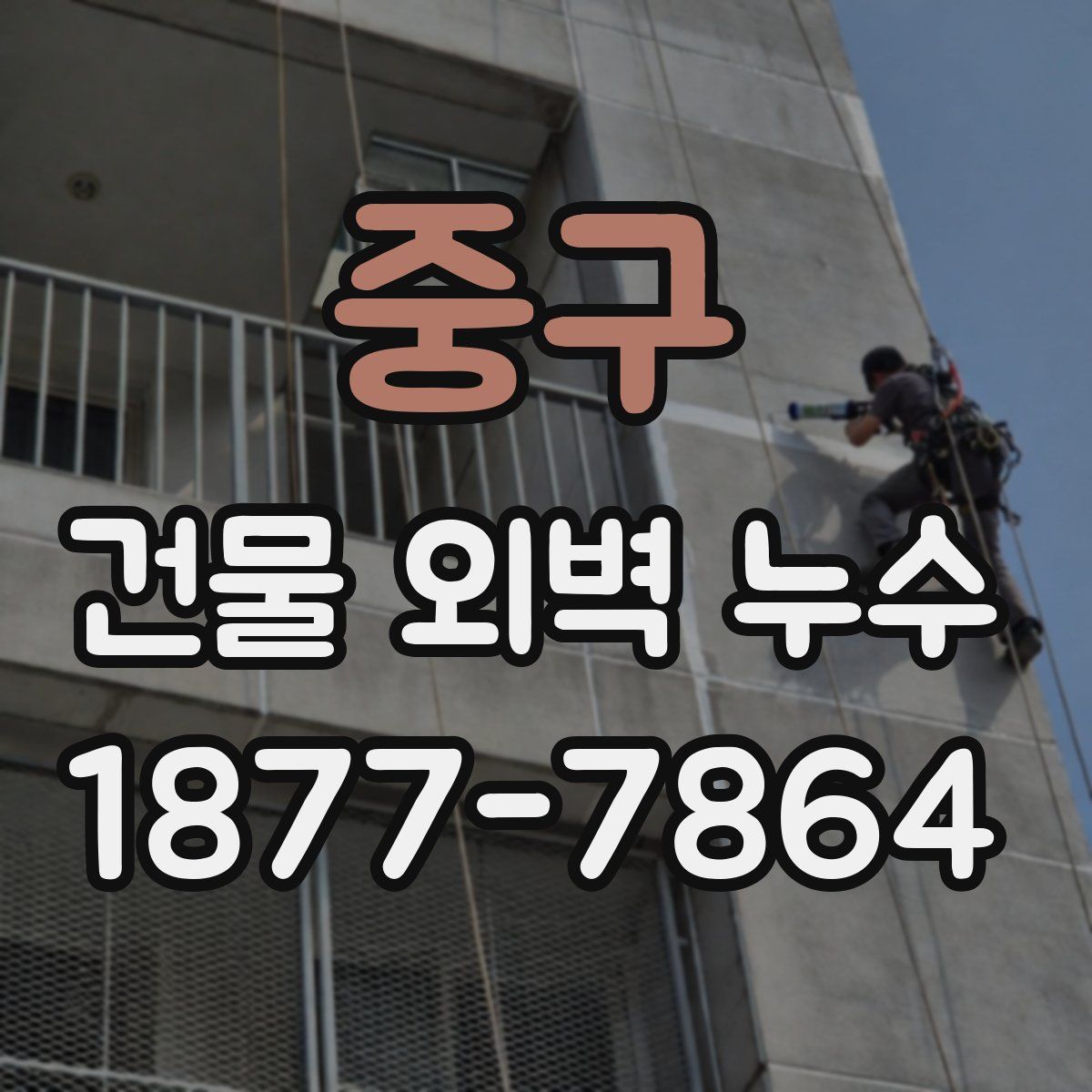 중구 건물 외벽 누수
