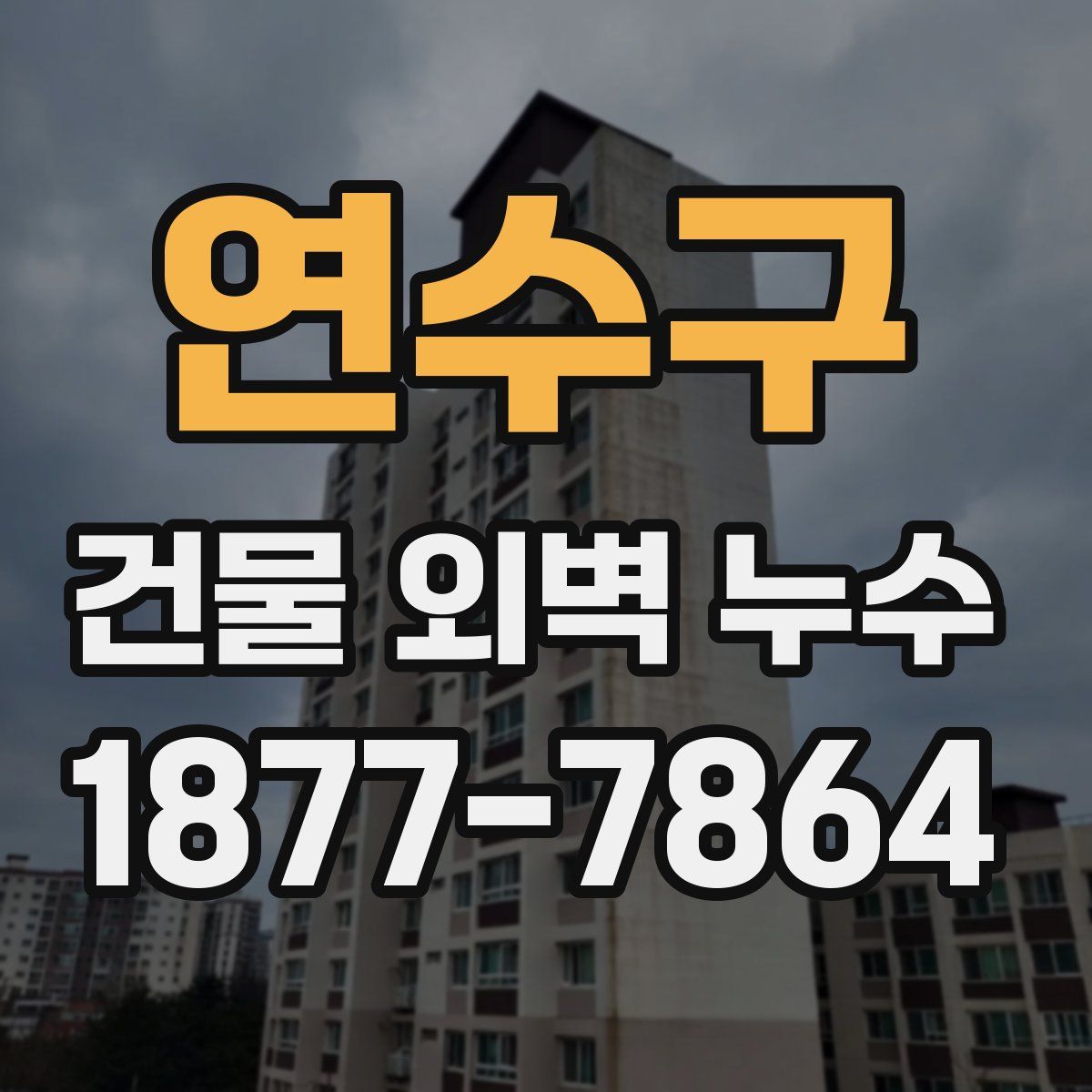 연수구 건물 외벽 누수