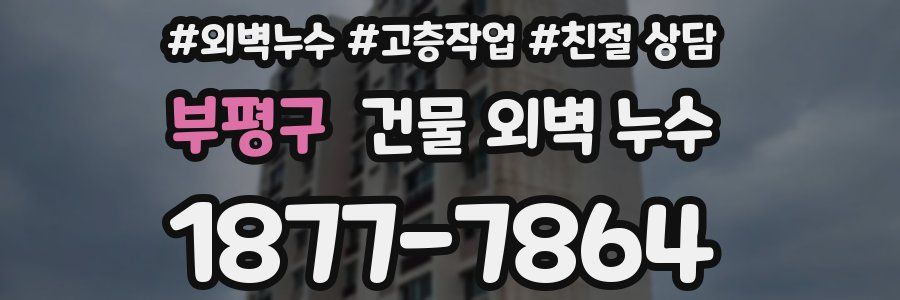부평구 건물 외벽 누수