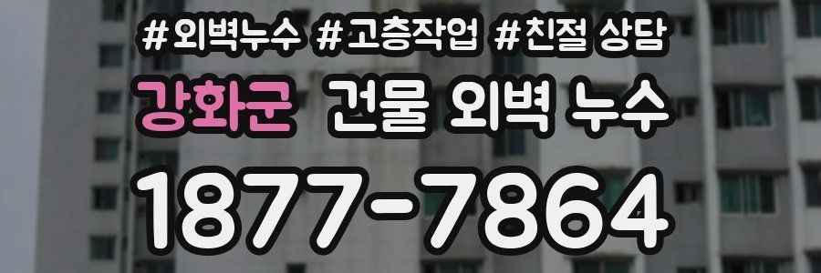 강화군 건물 외벽 누수