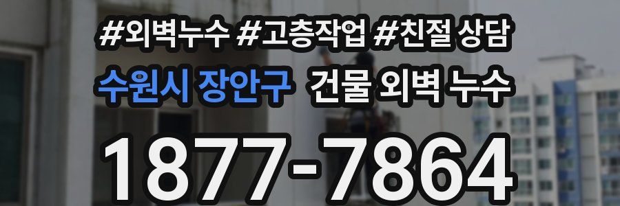 수원시 장안구 건물 외벽 누수