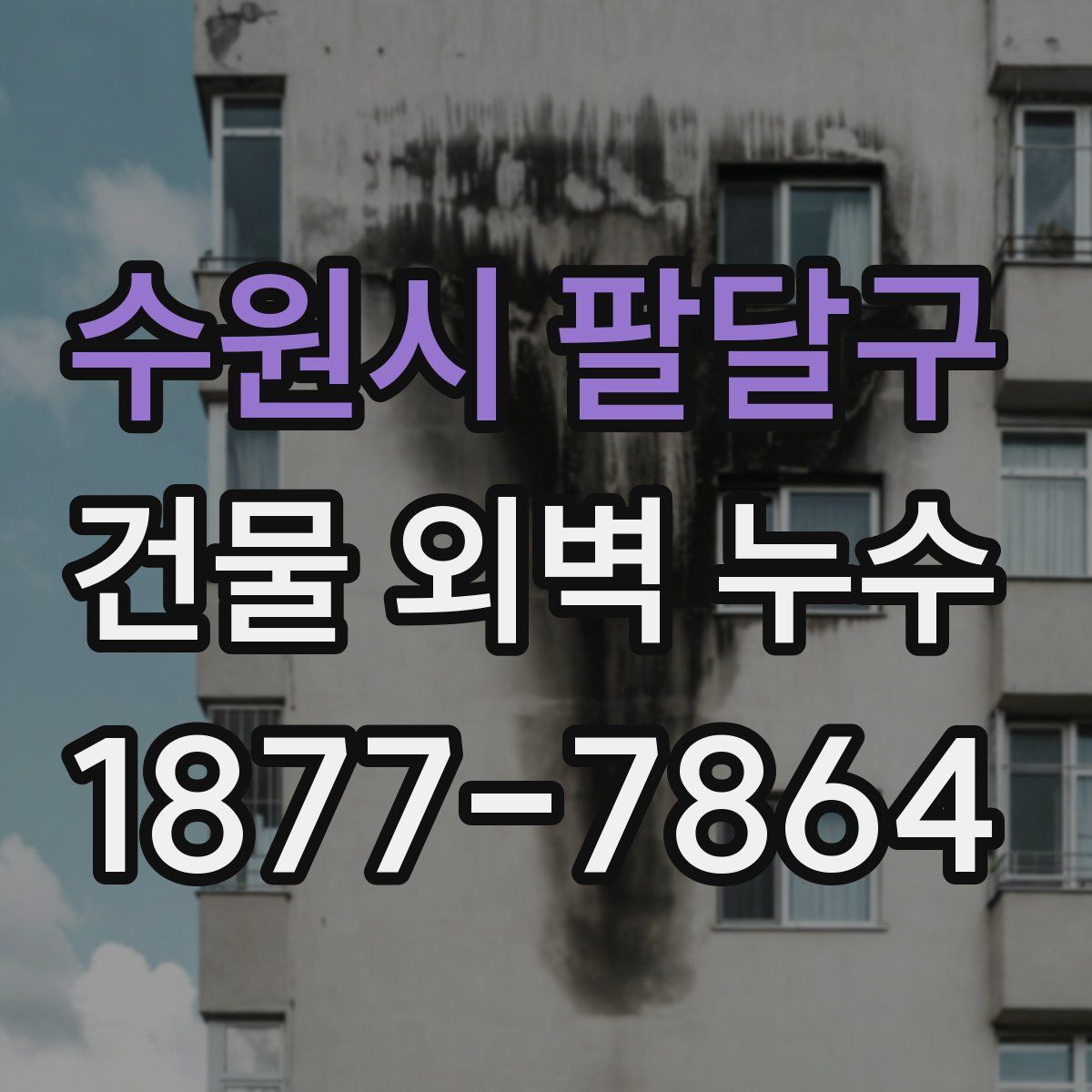 수원시 팔달구 건물 외벽 누수