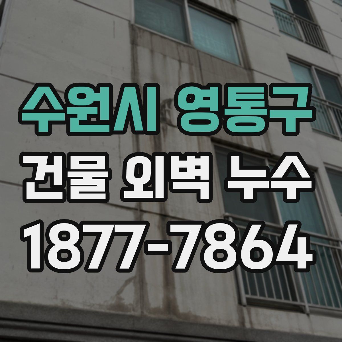 수원시 영통구 건물 외벽 누수