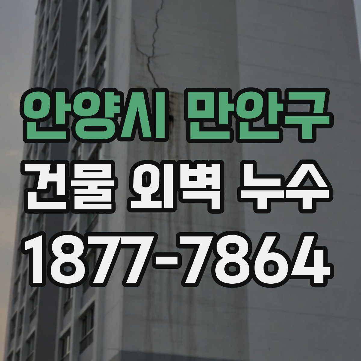 안양시 만안구 건물 외벽 누수