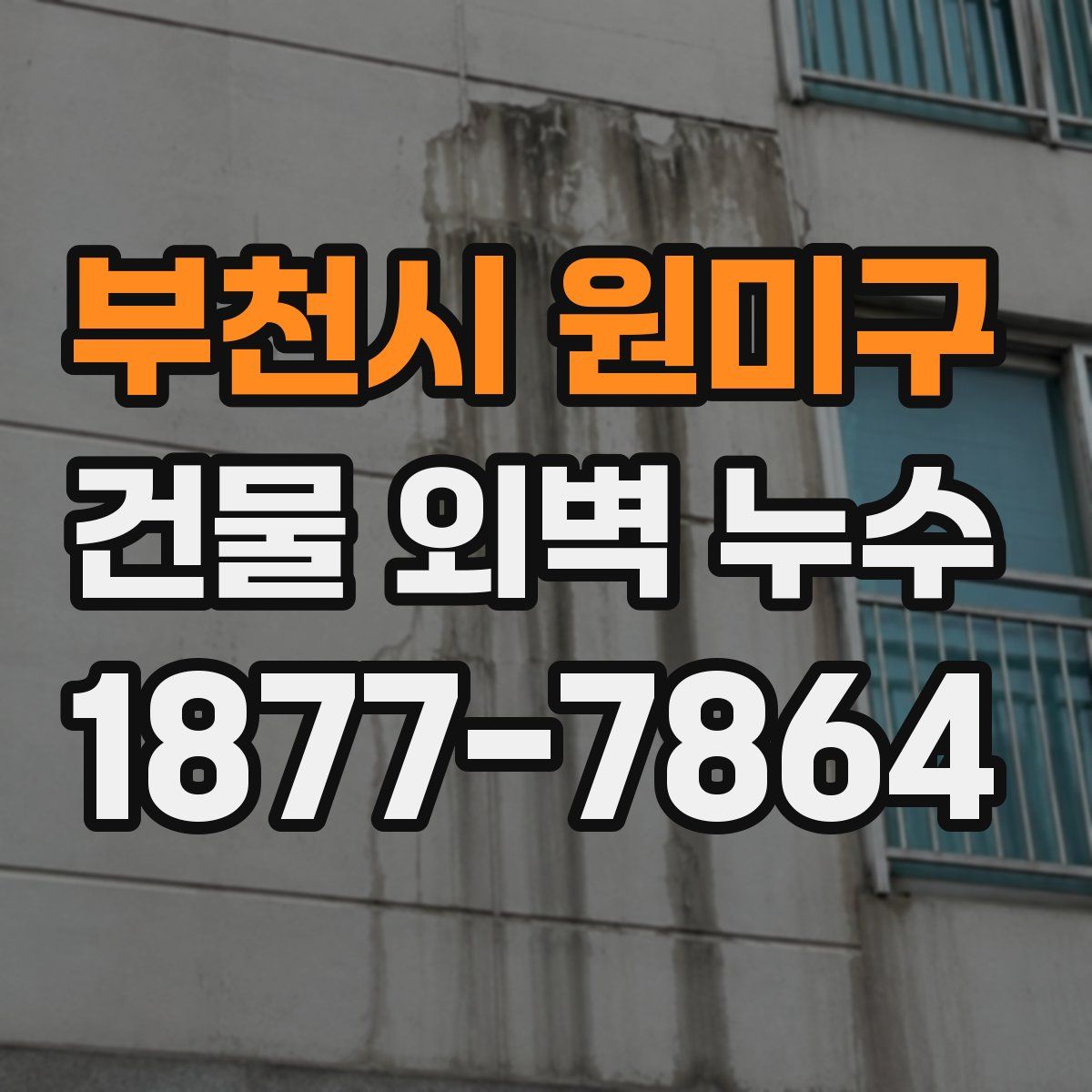 부천시 원미구 건물 외벽 누수