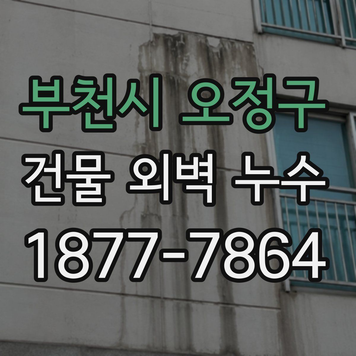 부천시 오정구 건물 외벽 누수