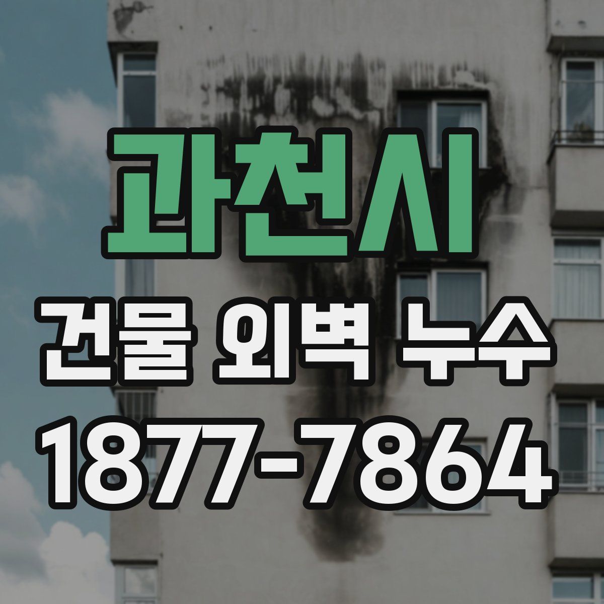 과천시 건물 외벽 누수