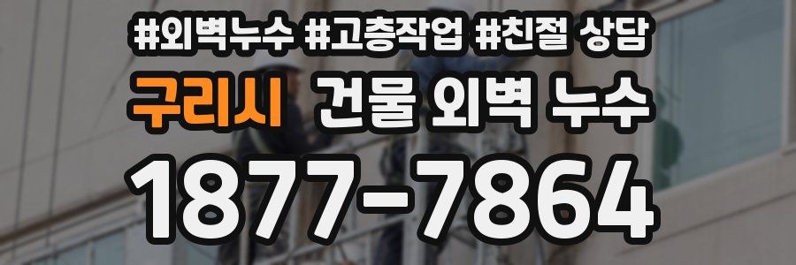 구리시 건물 외벽 누수