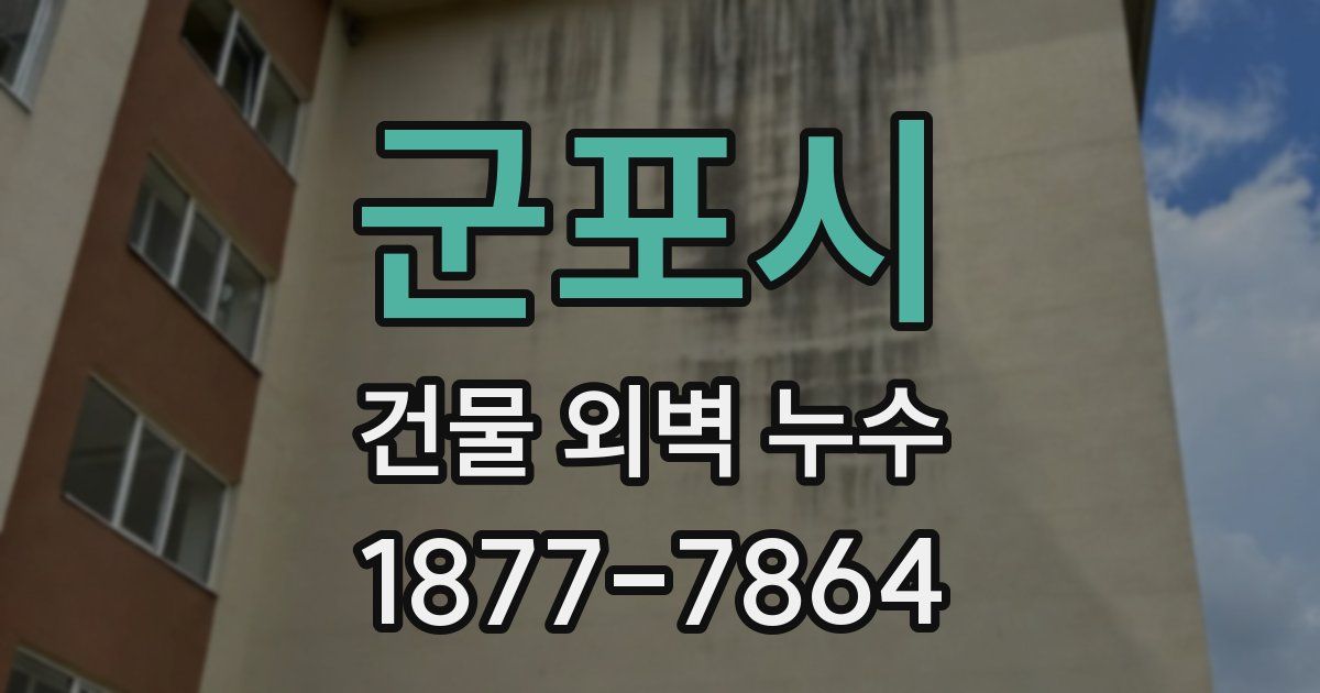 군포시 건물 외벽 누수