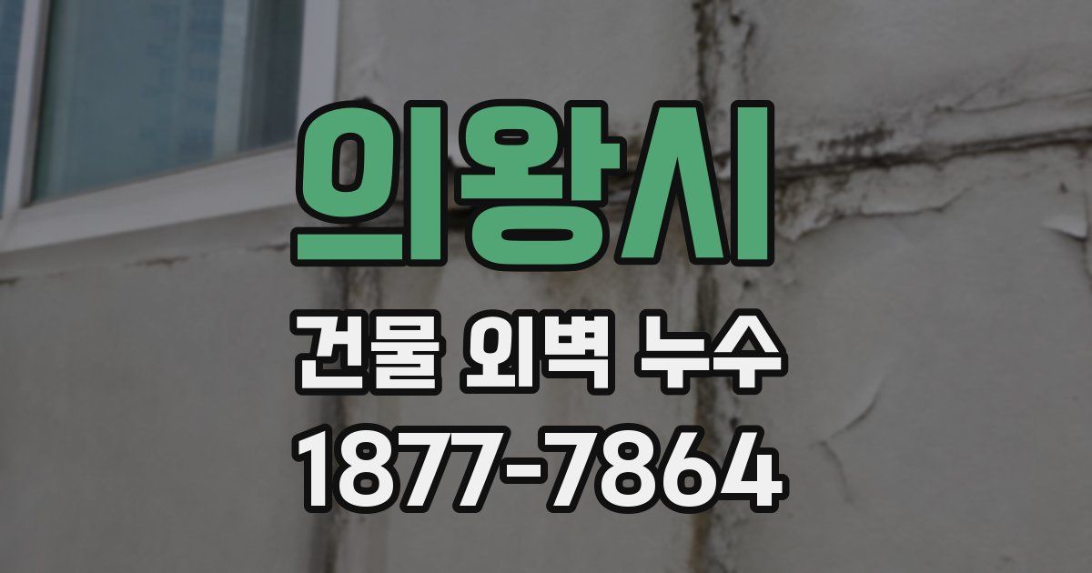 의왕시 건물 외벽 누수