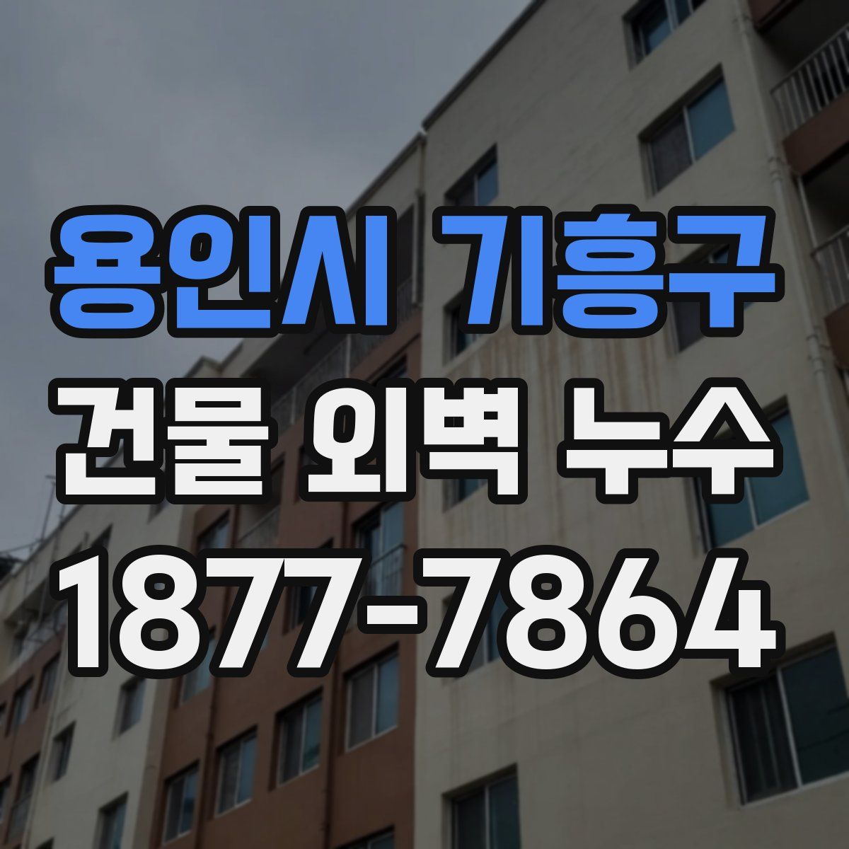 용인시 기흥구 건물 외벽 누수