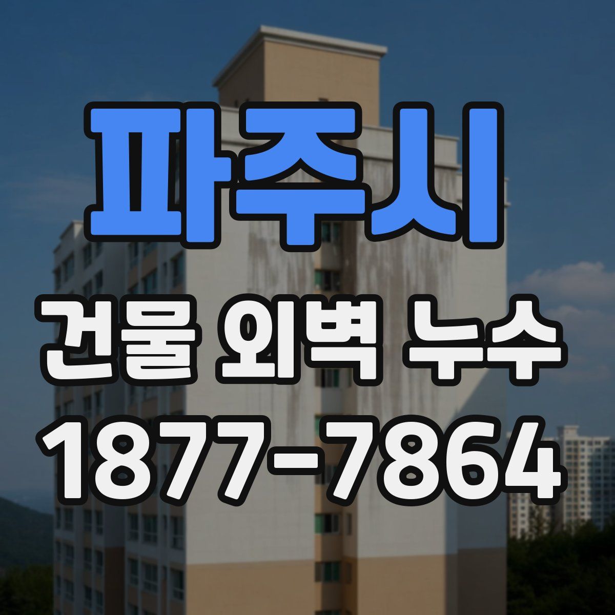 파주시 건물 외벽 누수