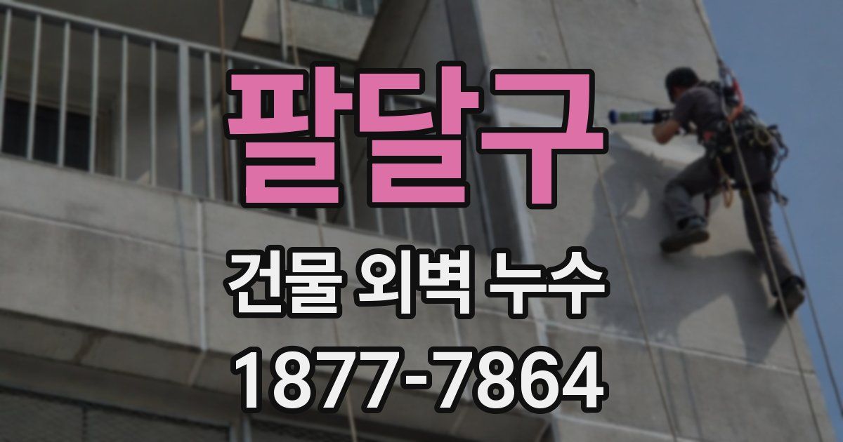 팔달구 건물 외벽 누수