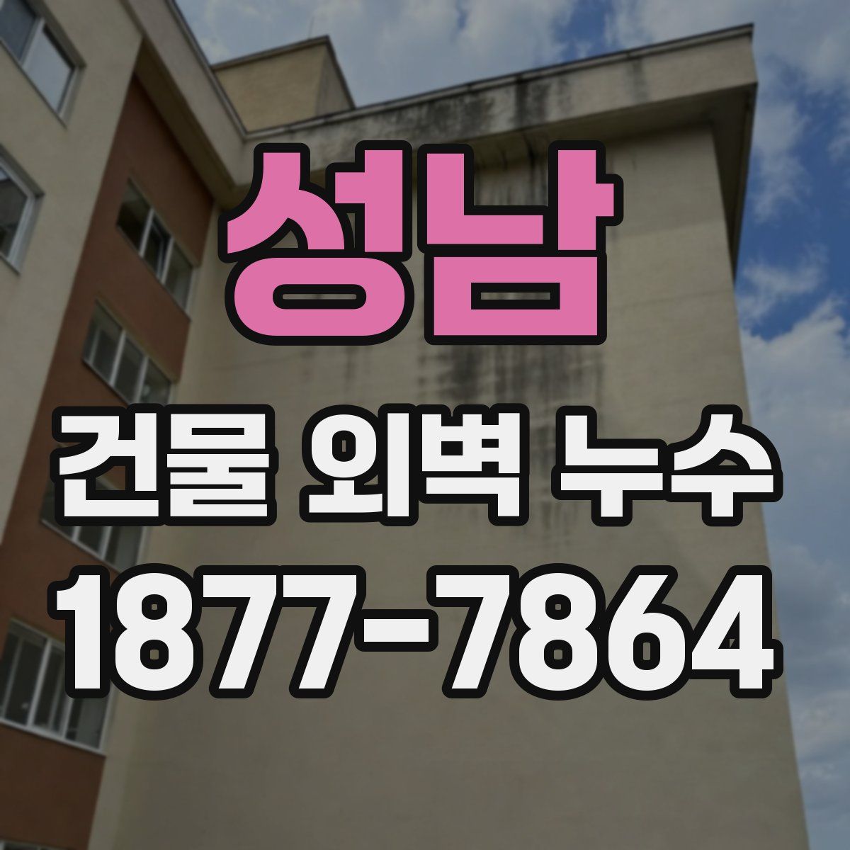 성남 건물 외벽 누수