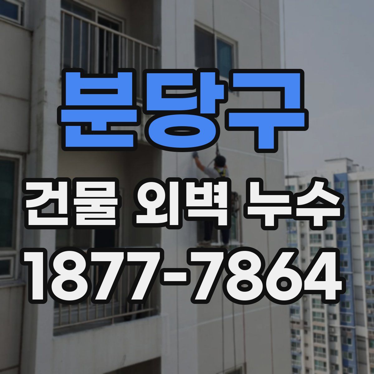 분당구 건물 외벽 누수