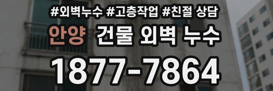 안양 건물 외벽 누수