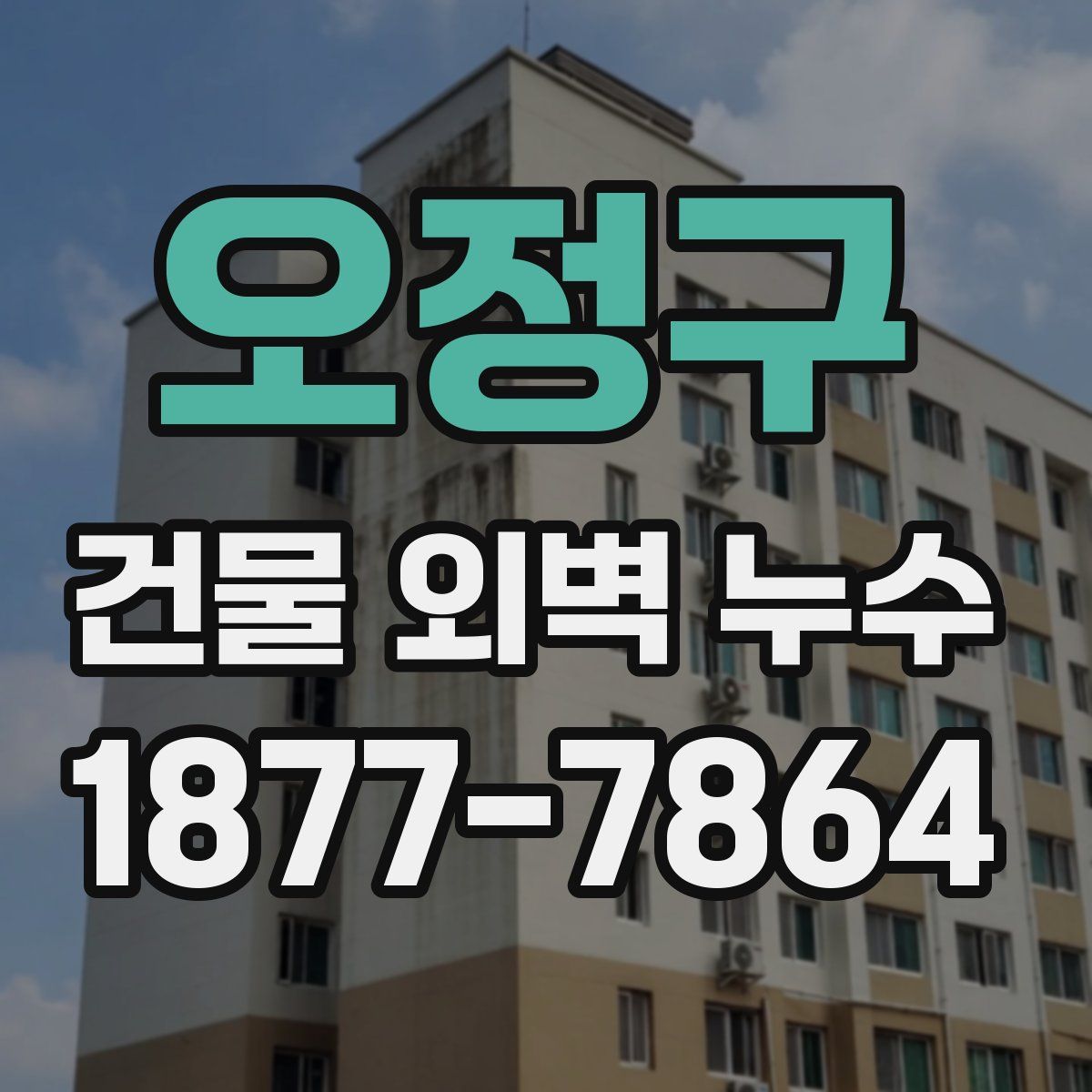 오정구 건물 외벽 누수