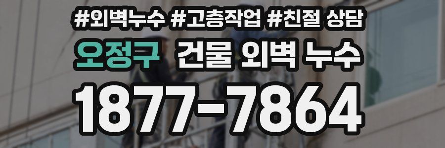 오정구 건물 외벽 누수