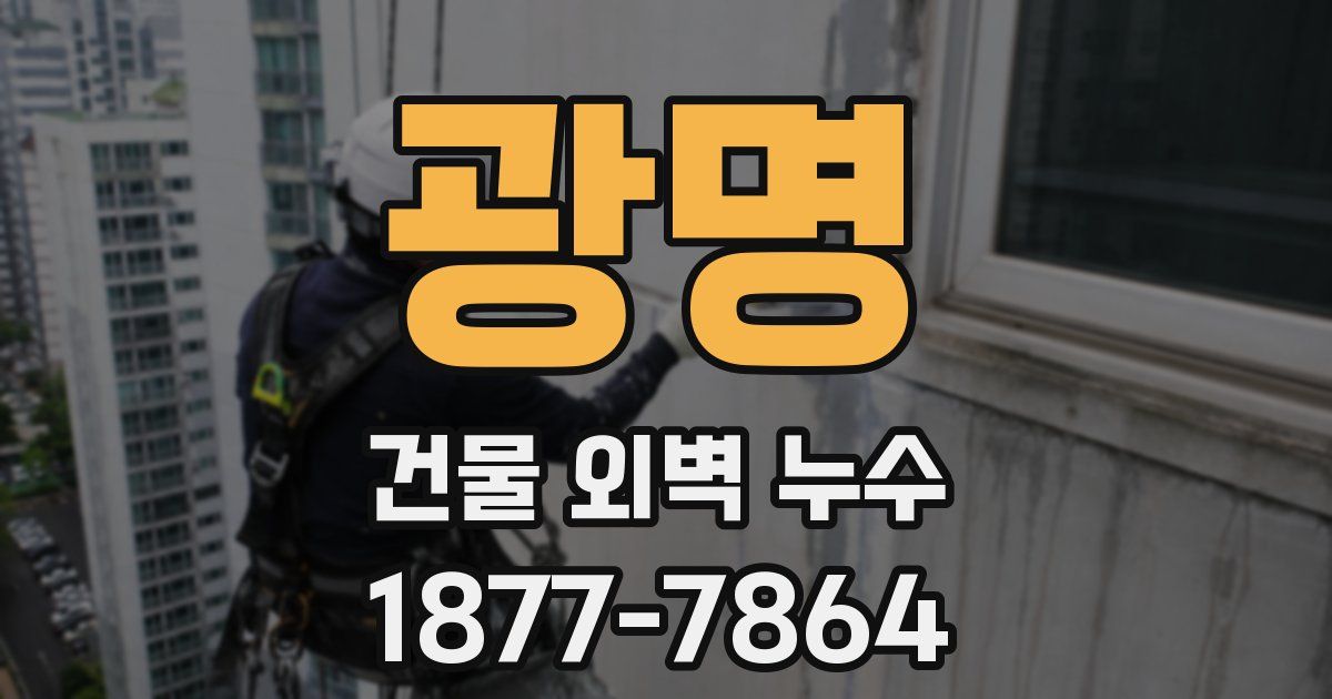 광명 건물 외벽 누수