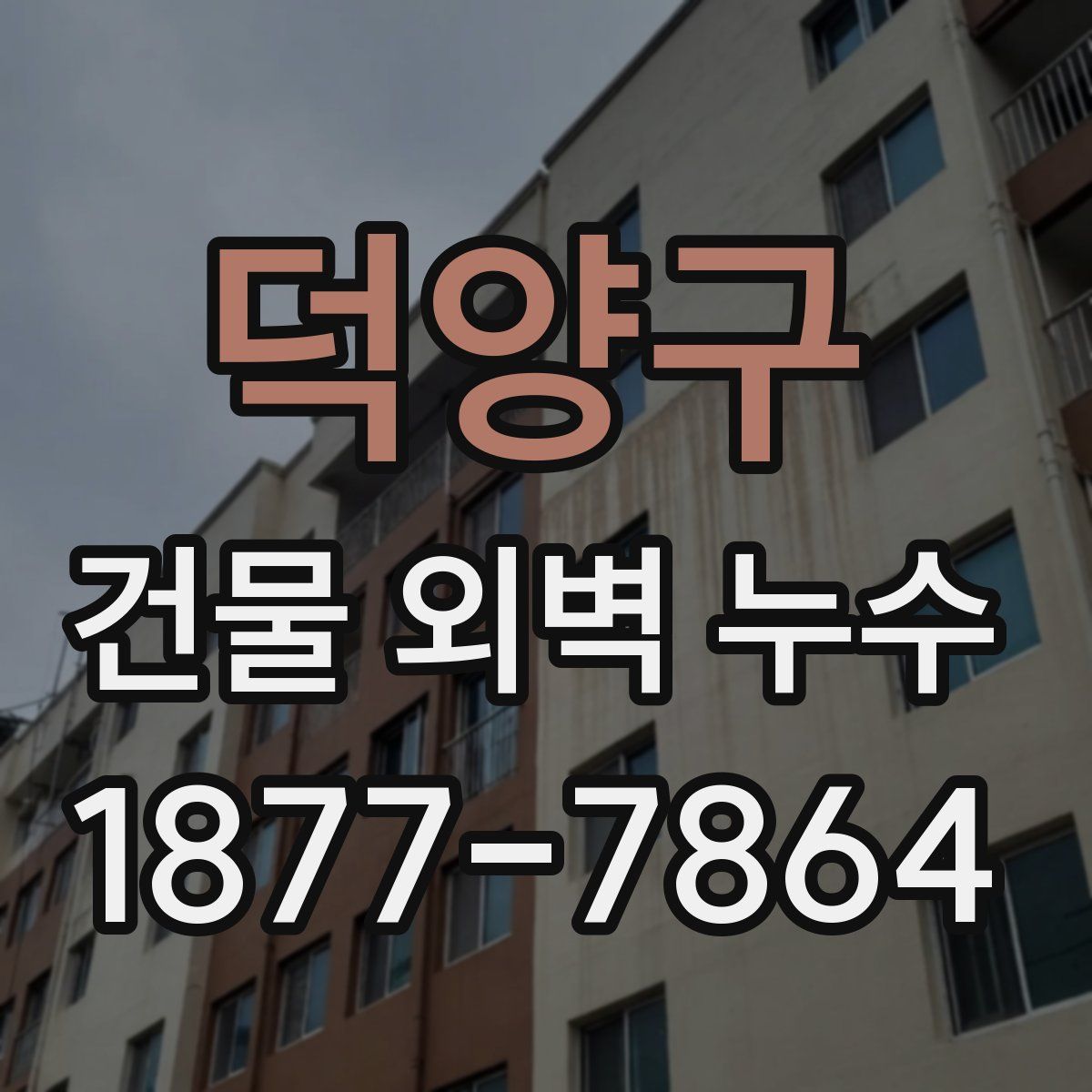 덕양구 건물 외벽 누수