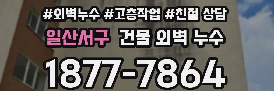 일산서구 건물 외벽 누수