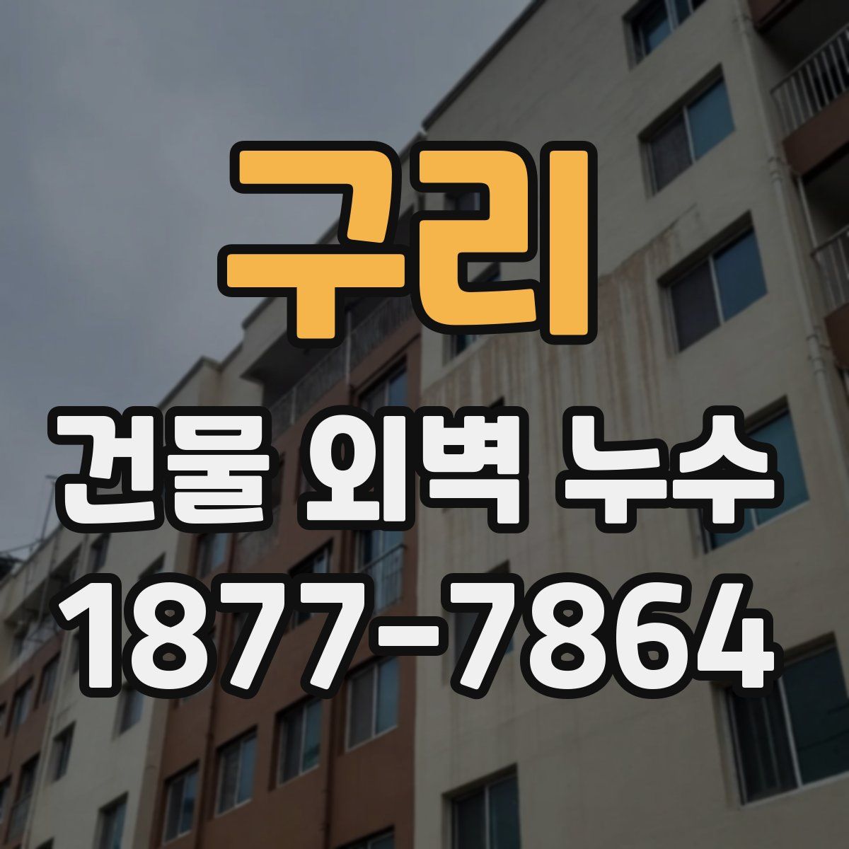 구리 건물 외벽 누수