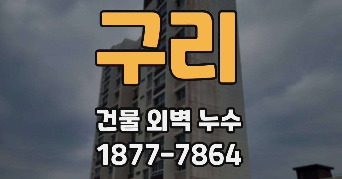 구리 건물 외벽 누수