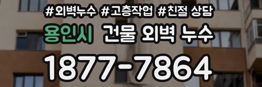 용인시 건물 외벽 누수