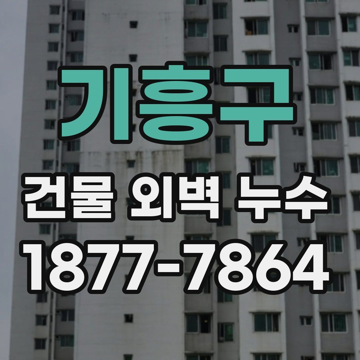 기흥구 건물 외벽 누수 점검이 필요한 건물 유형