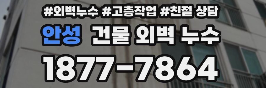 안성 건물 외벽 누수