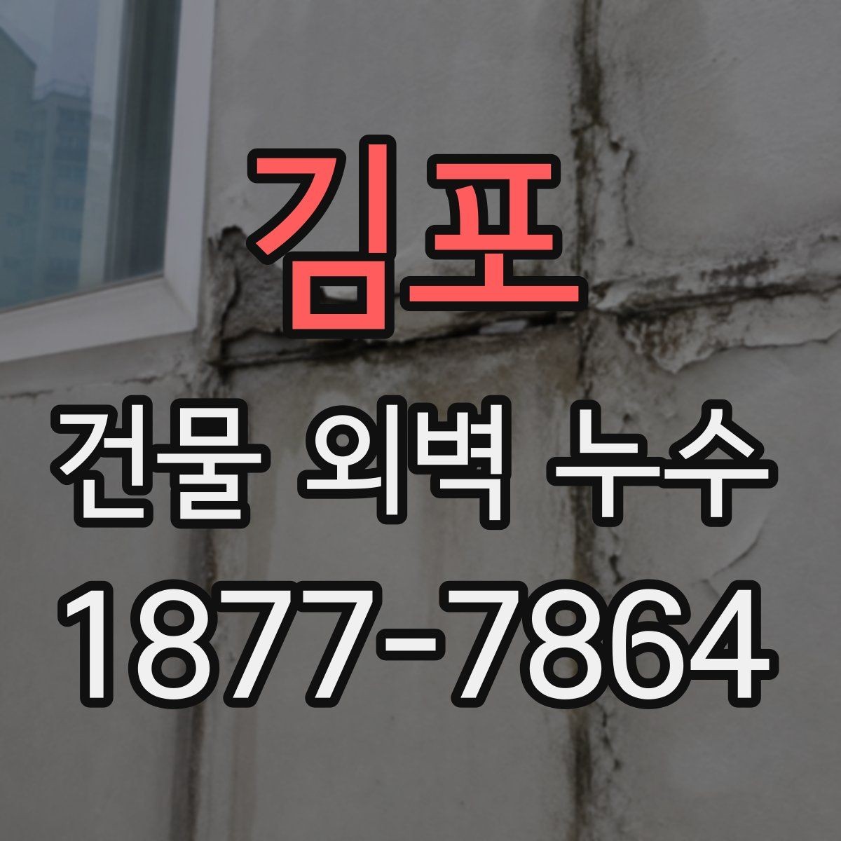 김포 건물 외벽 누수 발생 후 임시 조치 요령