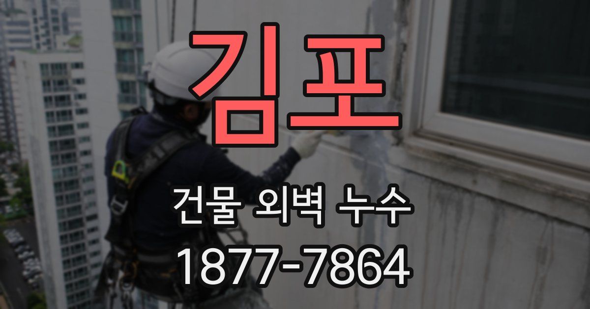 김포 건물 외벽 누수