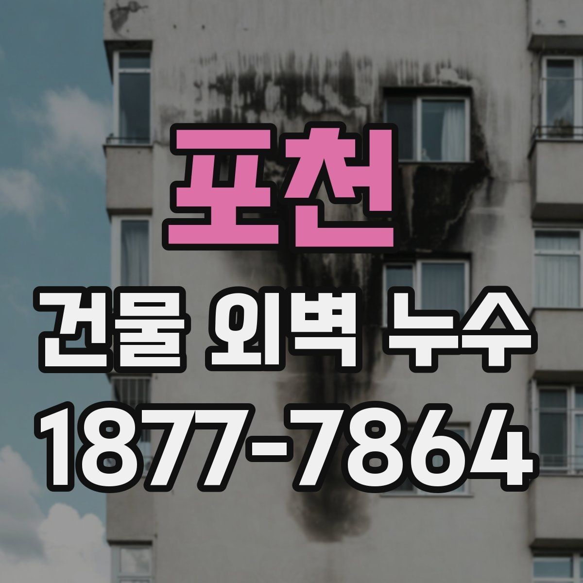 포천 건물 외벽 누수 배관 문제와 외벽 문제 구분