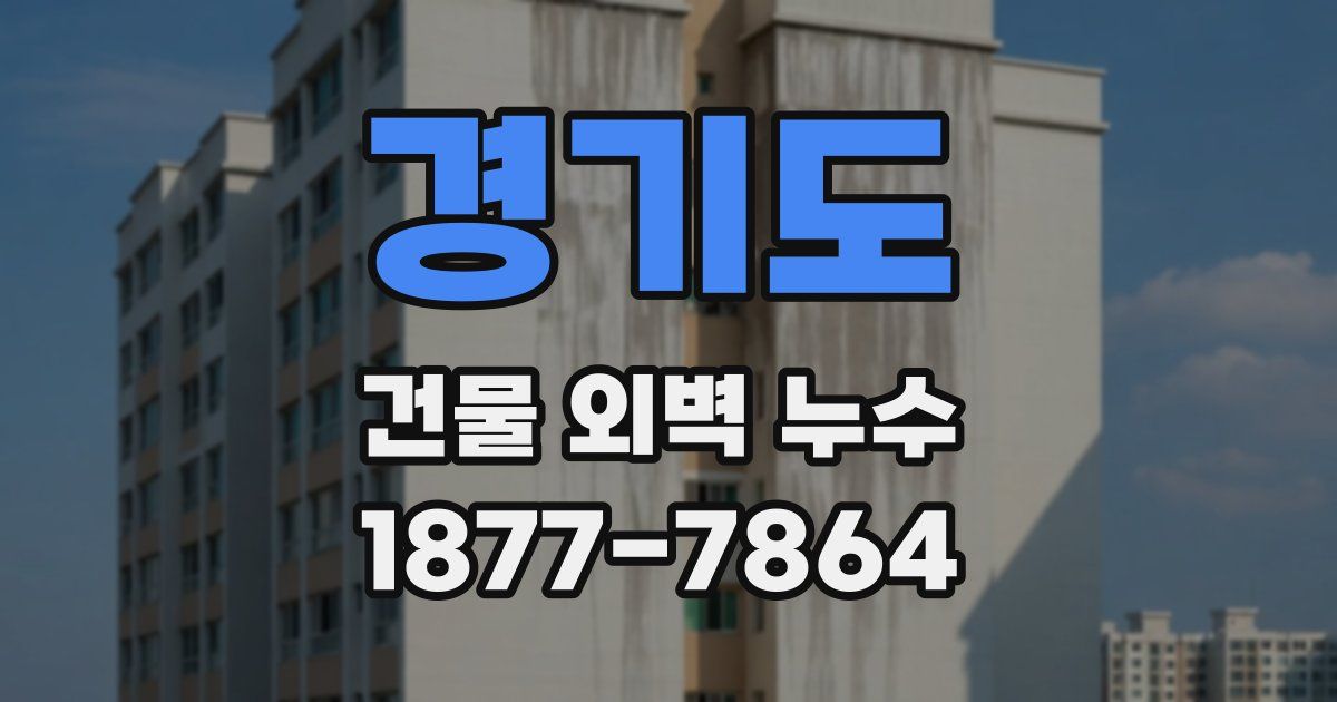 경기도 건물 외벽 누수