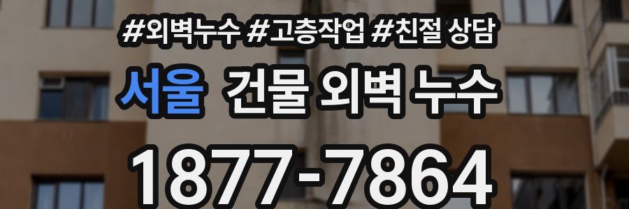 서울 건물 외벽 누수
