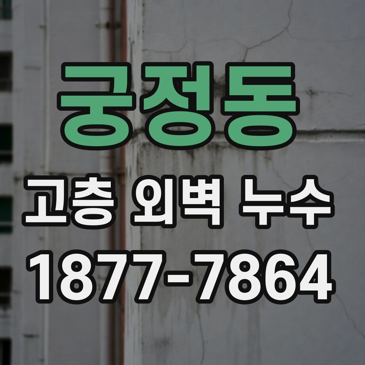 궁정동 고층 외벽 누수 빗물 유입 경로 찾는 방법
