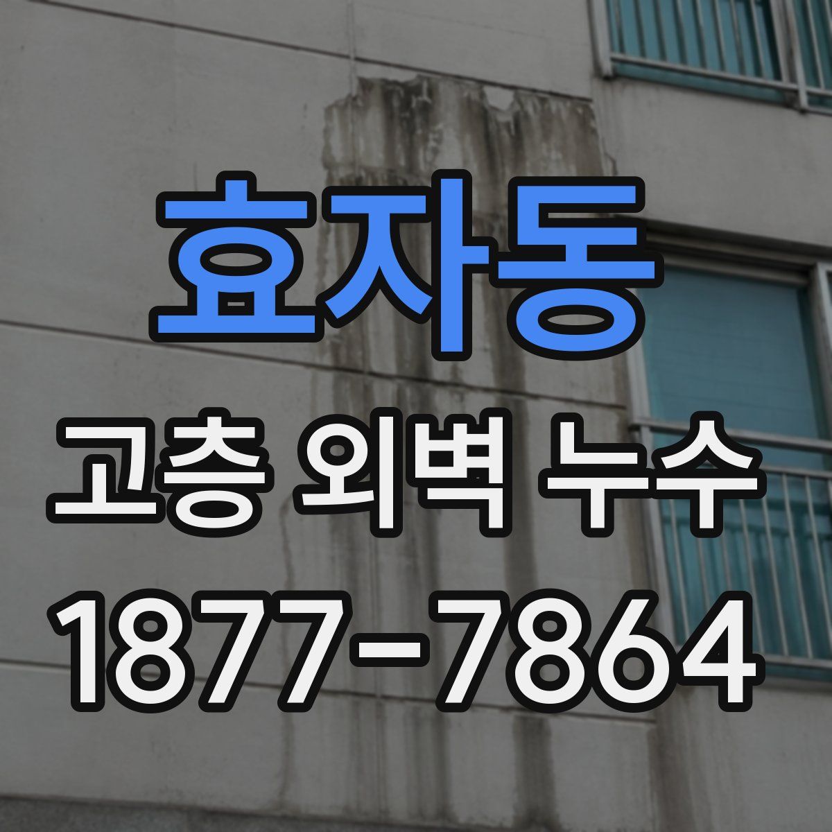 효자동 고층 외벽 누수