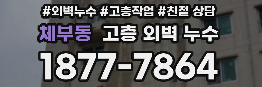 체부동 고층 외벽 누수