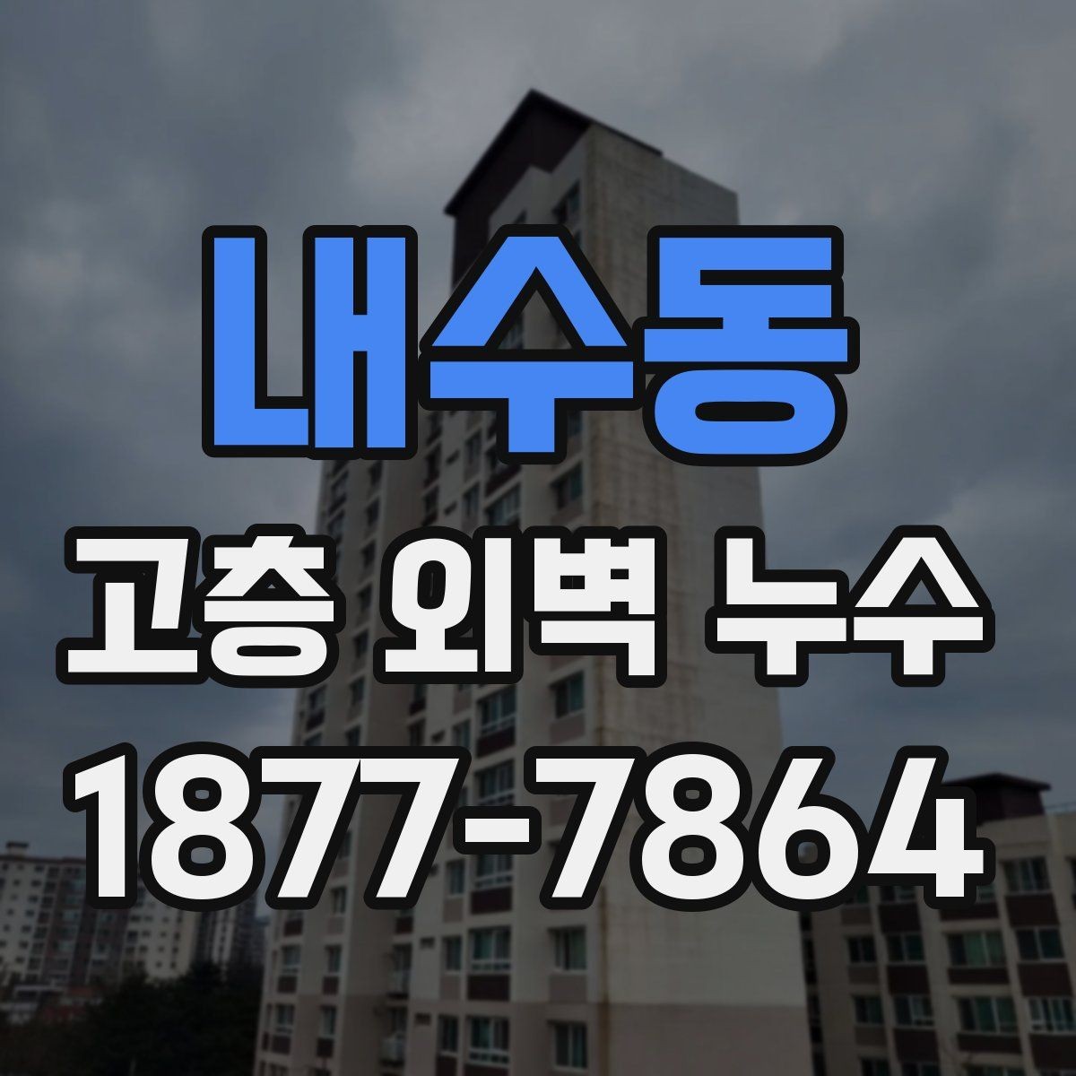 내수동 고층 외벽 누수 마감재 손상 여부 확인하기