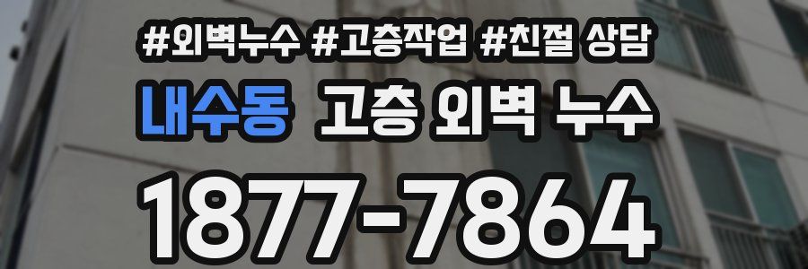 내수동 고층 외벽 누수