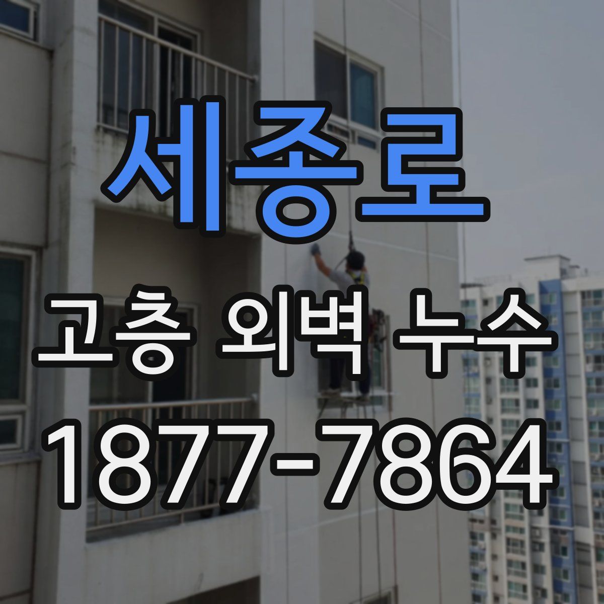 세종로 고층 외벽 누수