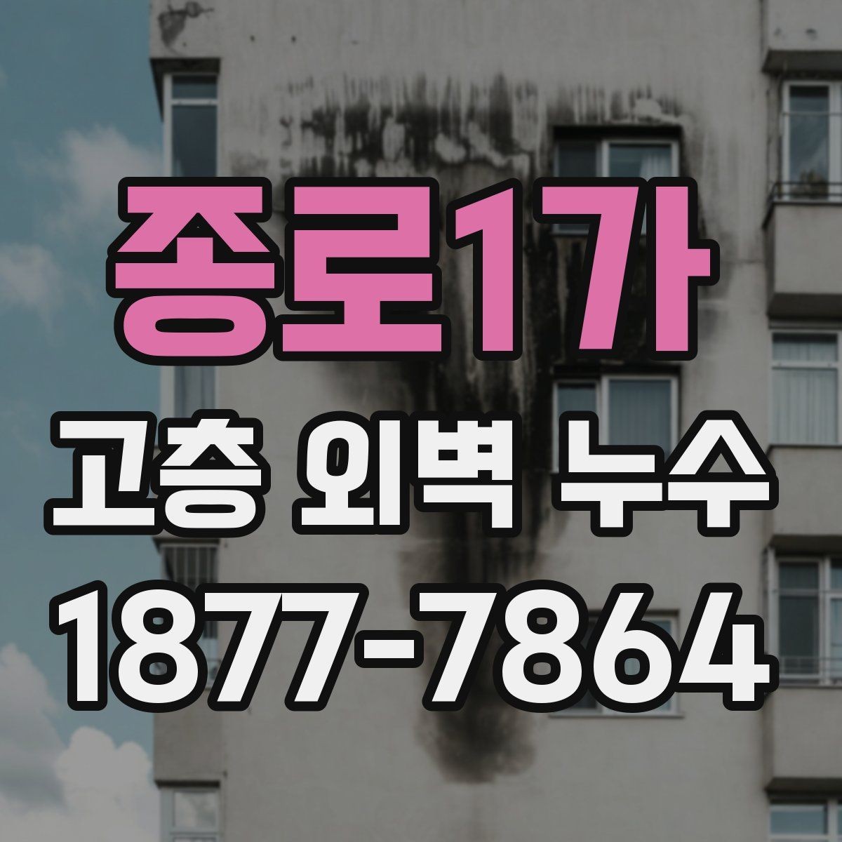종로1가 고층 외벽 누수 점검부터 시공까지 알아야 할 흐름